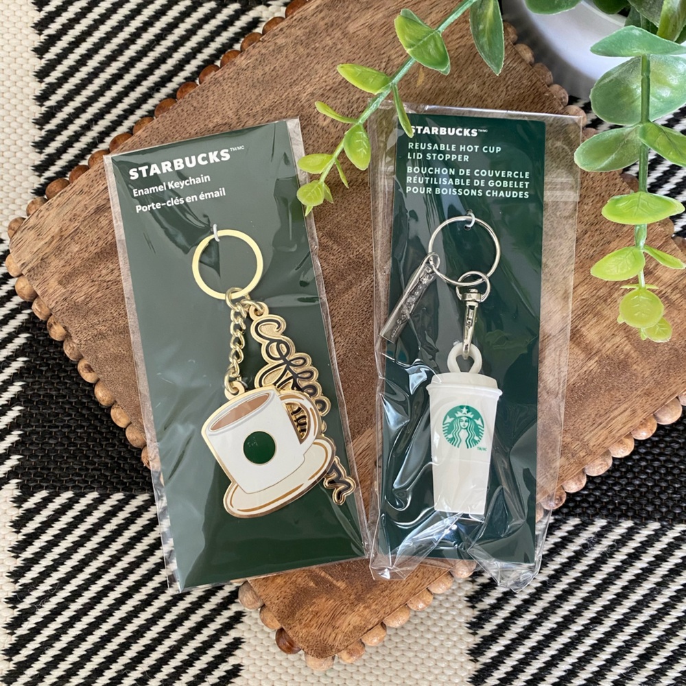 2 Starbucks Coffee Keychains - Picture 2 of 5